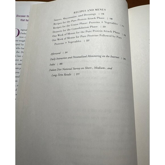 The Dukan Diet Book By Dr. Pierre Dukan New Hardcover Jacket - Picture 6 of 7